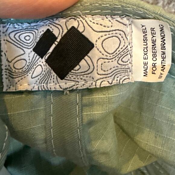 NWT Men’s Obermeyer Captain Adjustable SnapBack Hat Retro Blue Green - Picture 6 of 7